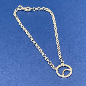 Silver & gold small bracelet - Arc