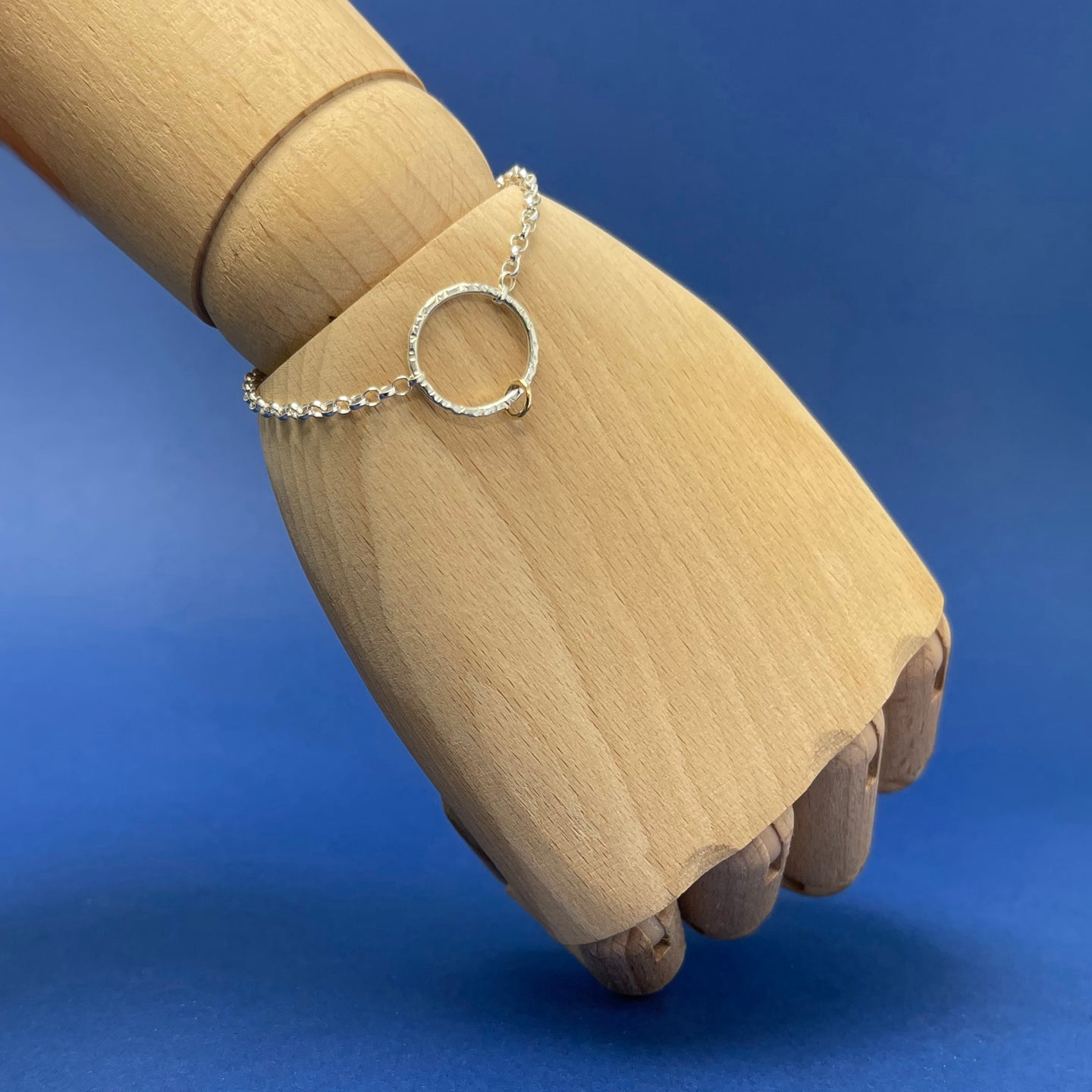 Silver & gold large bracelet - Ring