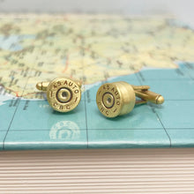 Load image into Gallery viewer, Bullet cufflinks - .45 auto
