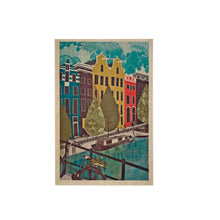 Load image into Gallery viewer, Wooden postcard - Amsterdam
