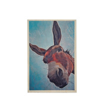 Load image into Gallery viewer, Wooden postcard - Brown donkey

