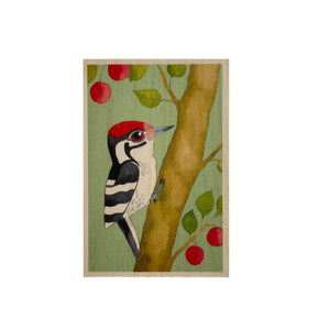 Wooden postcard - Woodpecker