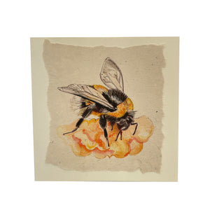 Card with bumble bee