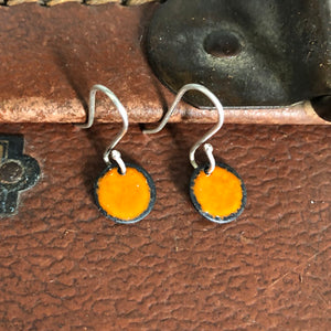 Small enamel drop earrings