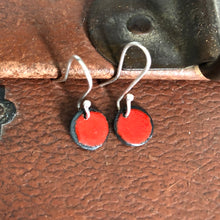 Load image into Gallery viewer, Small enamel drop earrings
