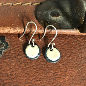 Small enamel drop earrings