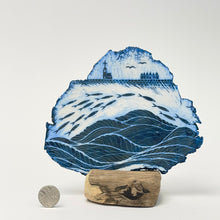 Load image into Gallery viewer, Porcelain Plaque - church and fish
