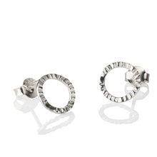 Load image into Gallery viewer, Maxi textured silver studs
