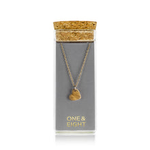 Load image into Gallery viewer, Brushed gold heart necklace
