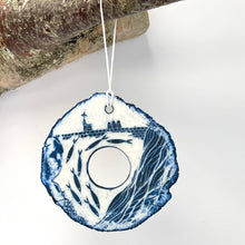 Load image into Gallery viewer, Porcelain Decoration - fish and house, church
