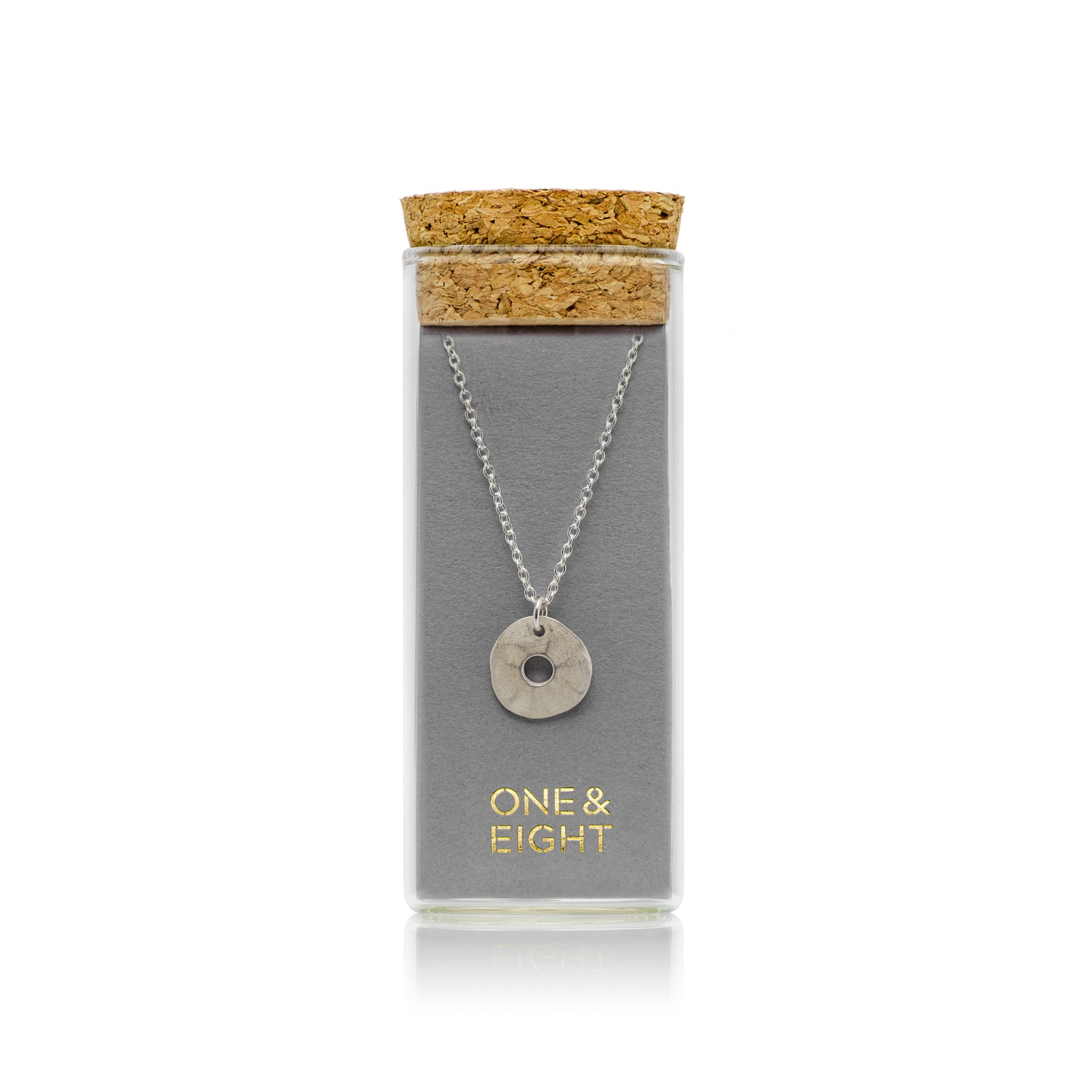 Silver nugget necklace