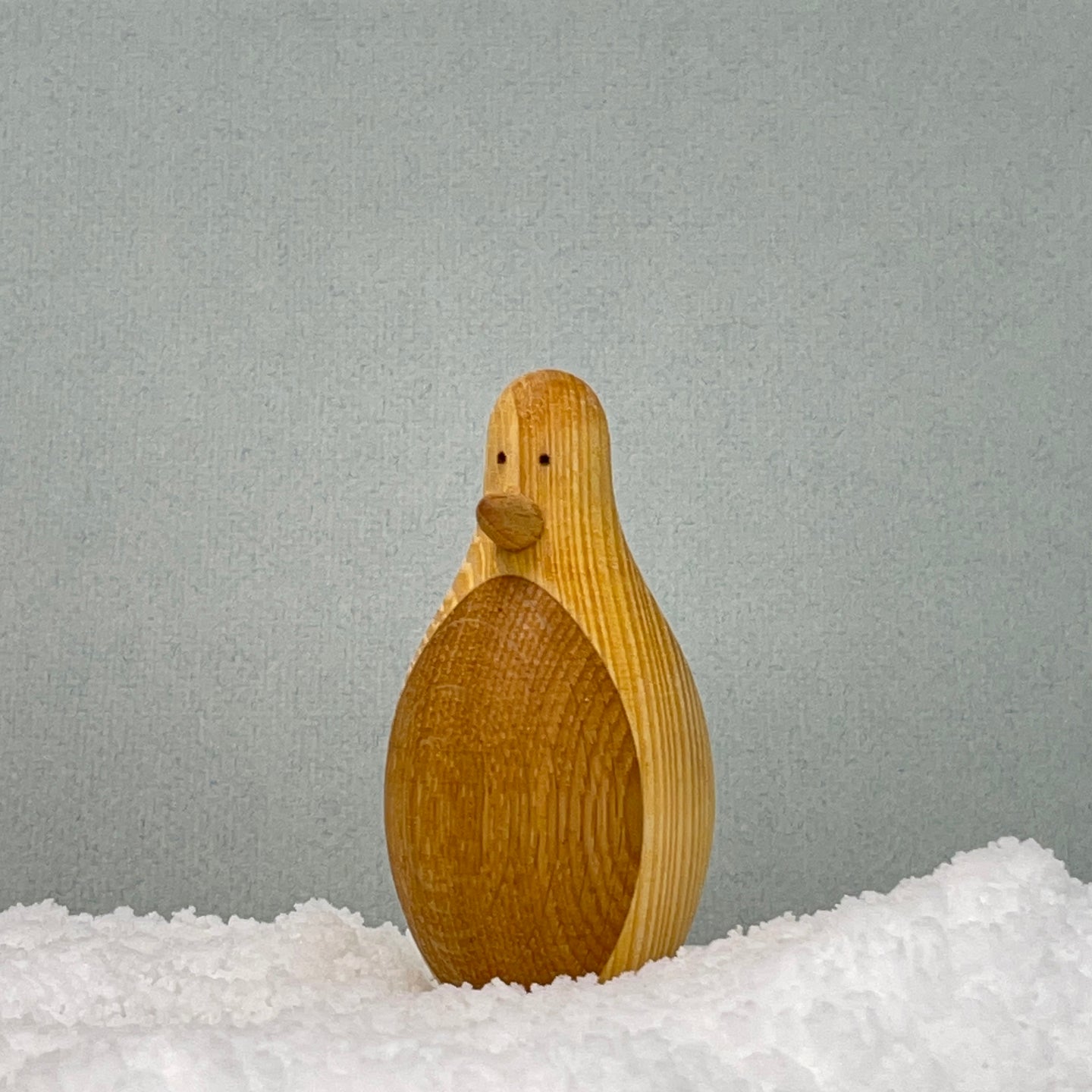 Recycled wooden penguin