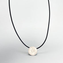 Load image into Gallery viewer, Small silver disk pendant 4
