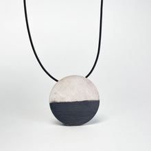 Load image into Gallery viewer, Medium silver disk pendant 2
