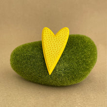 Load image into Gallery viewer, Scandi Brooch - yellow heart
