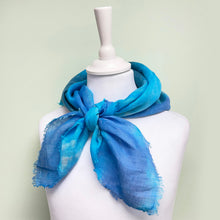 Load image into Gallery viewer, Hand dyed linen scarf 3

