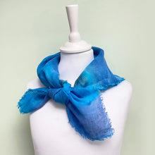 Load image into Gallery viewer, Hand dyed linen scarf 5
